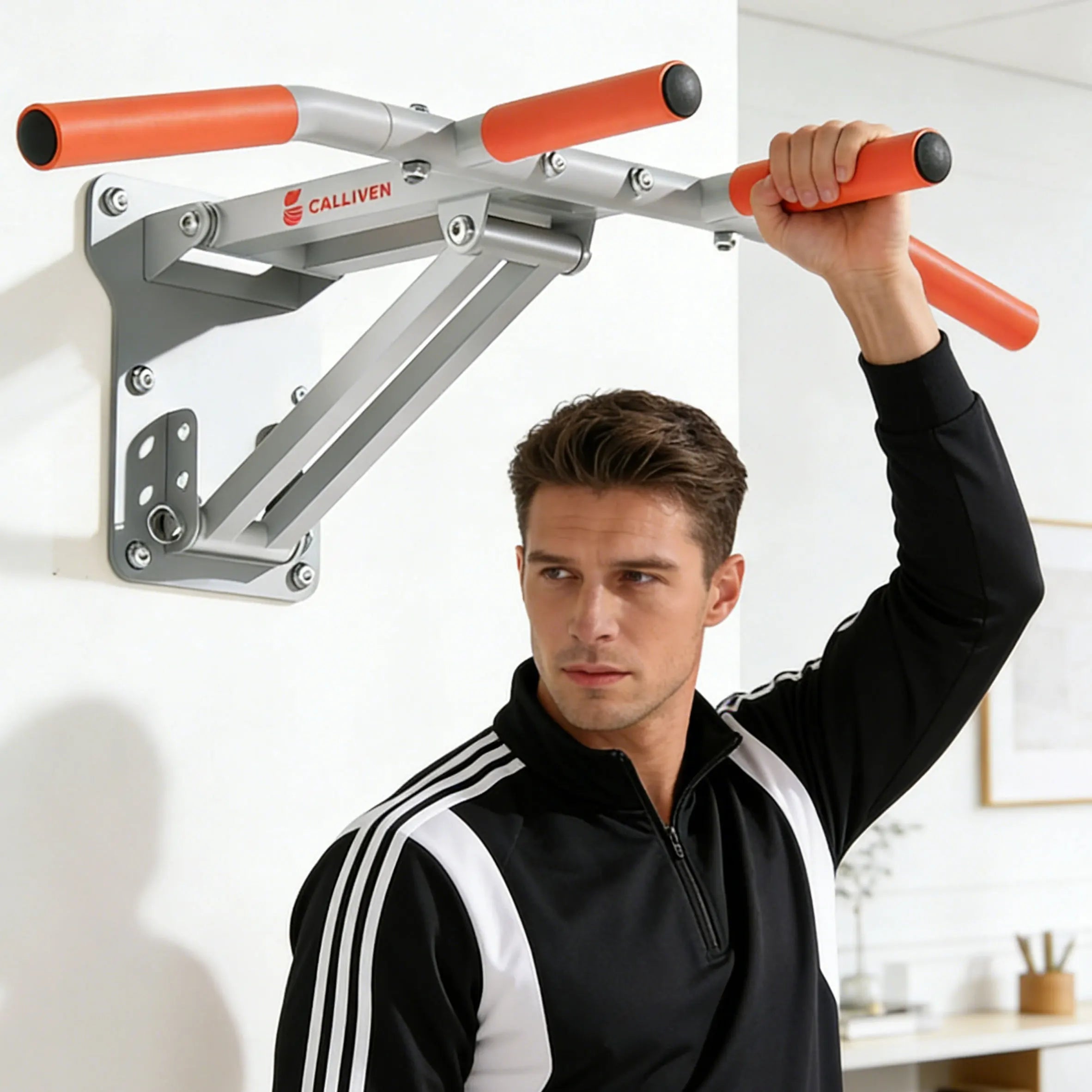 Pull Up Equipment, Home Indoor Horizontal Bar, Perforated Wall, Fixed Wall, Single and Double Bar, Sandbag Holder, Fitness Equip