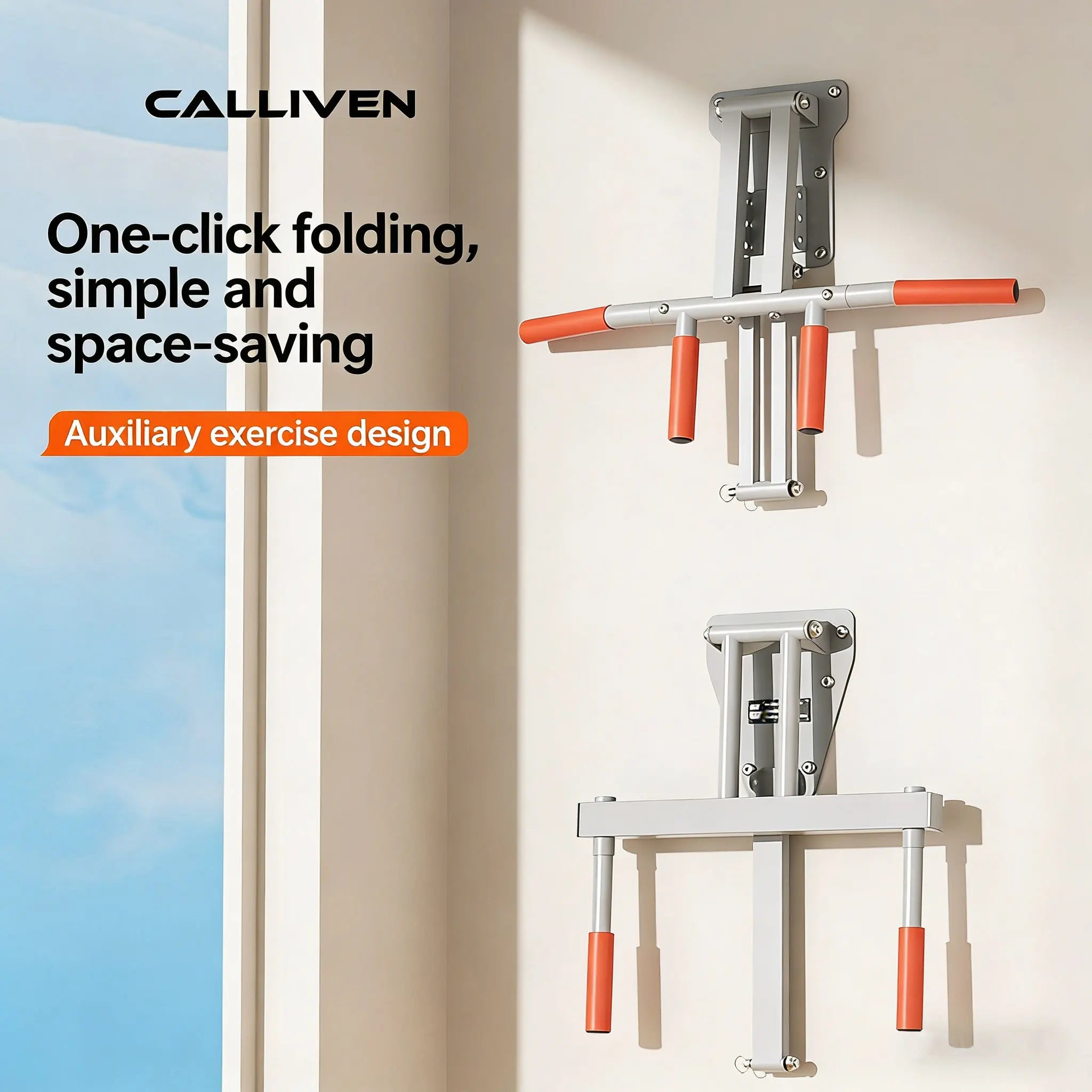 Pull Up Equipment, Home Indoor Horizontal Bar, Perforated Wall, Fixed Wall, Single and Double Bar, Sandbag Holder, Fitness Equip